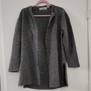 Claude Vernet Gray Cardigan Sweater | Size L